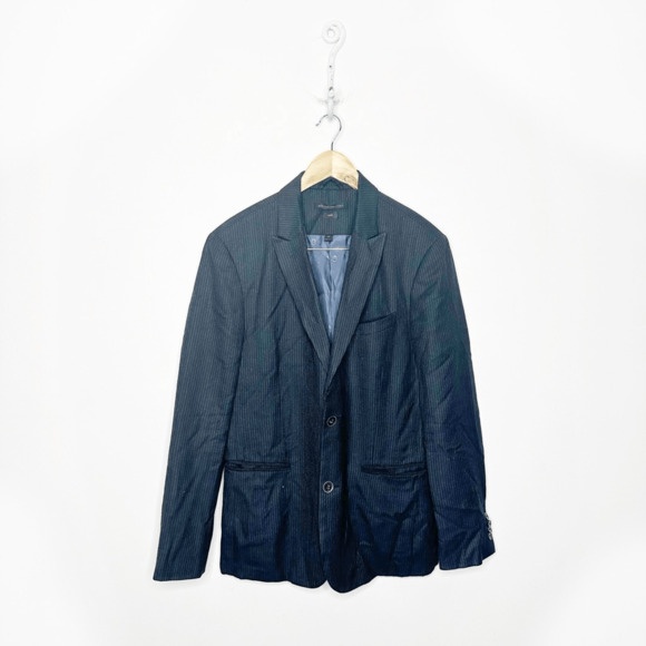 JOHN VARVATOS USA LUXE Striped Jacquard Peak-Lapel Sport Coat pinstripe mens 40 - Picture 1 of 6